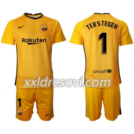 FC Barcelona Golmanski TER Stegen 1 Dječji Komplet dresovi za nogomet 2020-2021 M002 (+ kratke hlače)